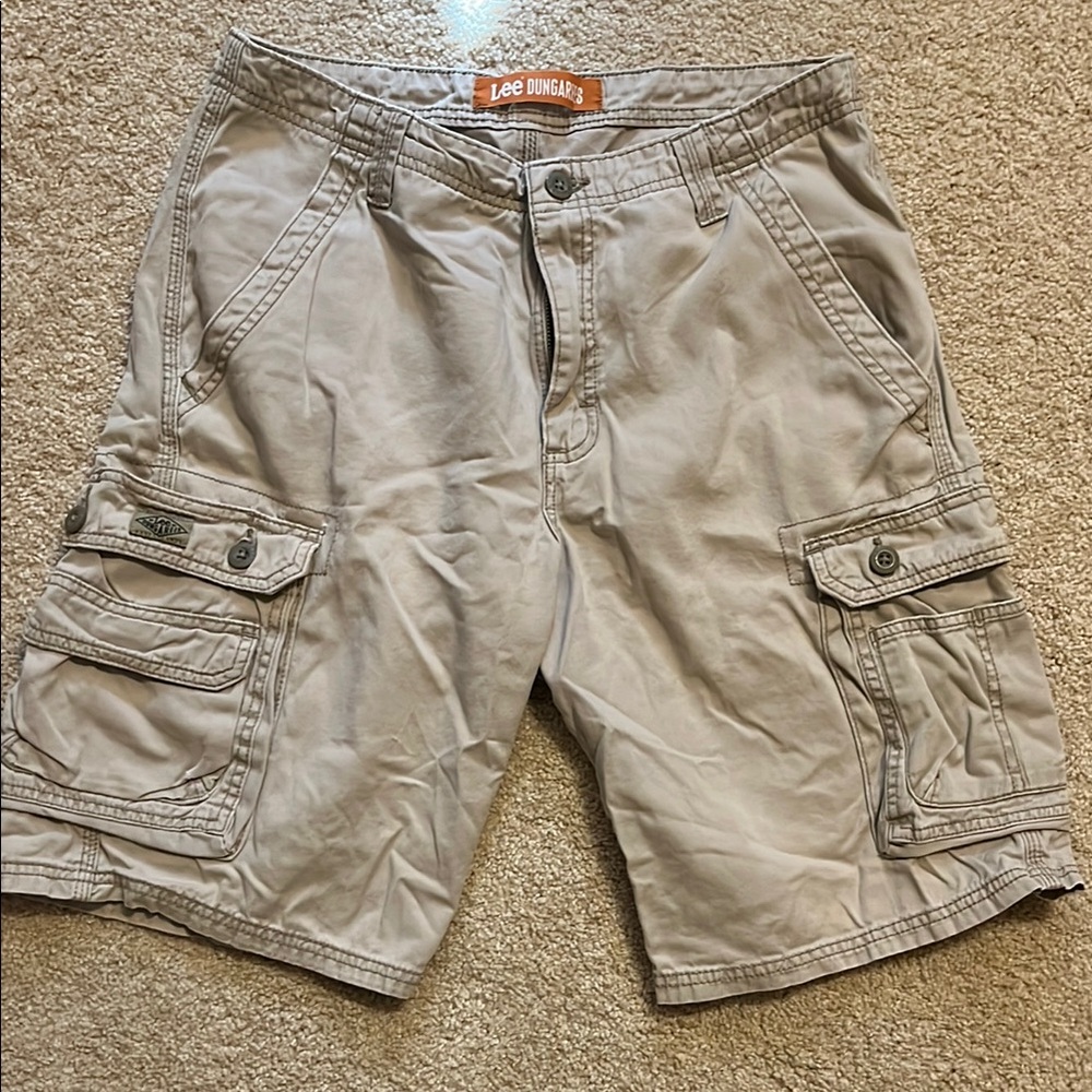 Lee Men's Tan Cargo Shorts